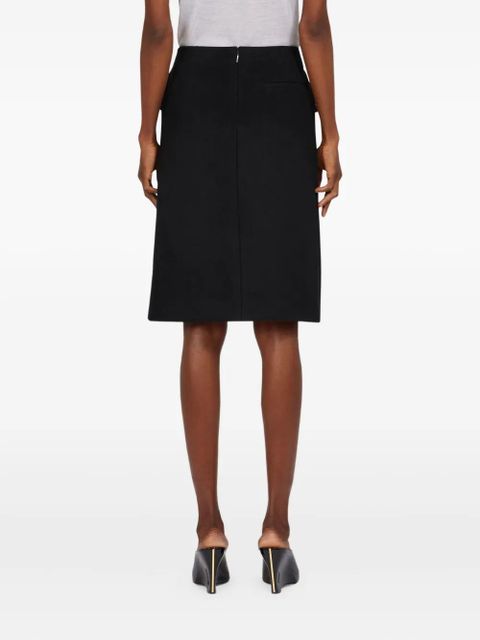 Ferragamo double-slit midi skirt - Black - zdjęcie produktu nr 2