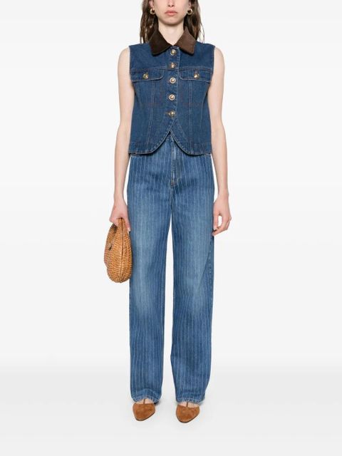 SANDRO striped jeans - Blue - zdjęcie produktu nr 2