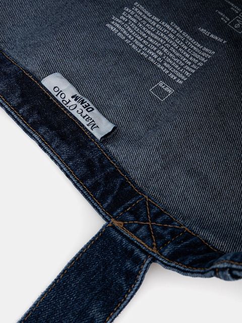 Marc O'Polo torebka bawełniana kolor granatowy 5000007433