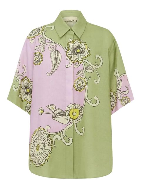 ALEMAIS floral-print shirt - Green - zdjęcie produktu nr 1