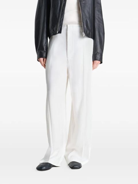 LEMAIRE lined leather slippers - Black