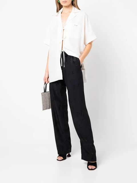 Alexander Wang jacquard pajama-style shirt - White - zdjęcie produktu nr 2