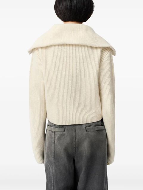 Axel Arigato Celine ribbed cardigan - Neutrals
