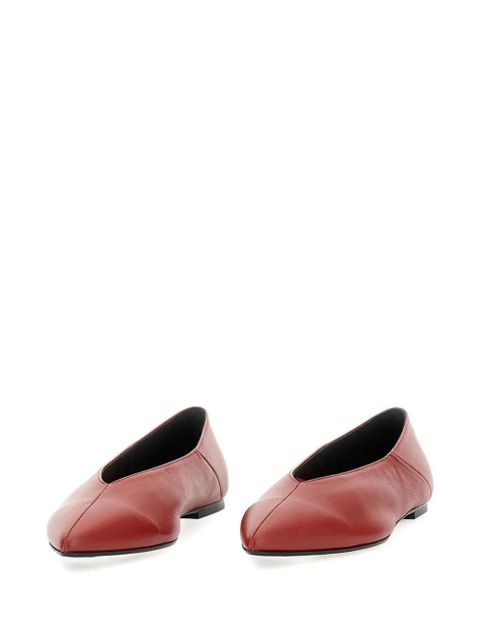 Aeyde Moa pointed-toe ballet flats - Red - zdjęcie produktu nr 1