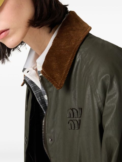 Miu Miu poplin jacket - Green
