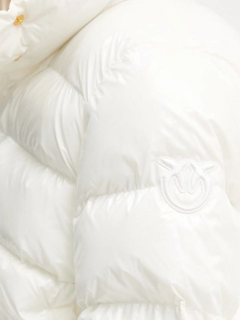 Pinko kurtka kolor biały zimowa 101598 A2P7