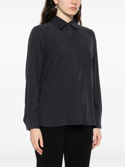 Max Mara pocket collared shirt - Black