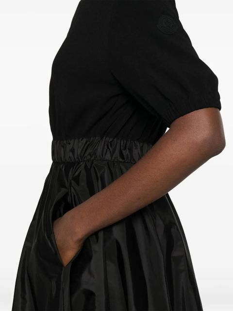 Moncler zip-up pleated midi dress - Black - zdjęcie produktu nr 2