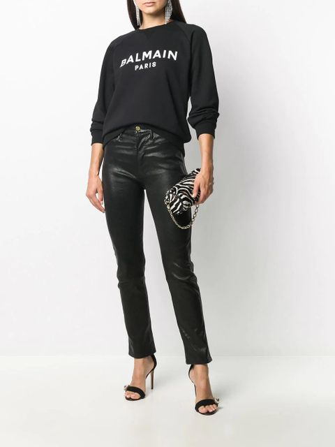 Balmain logo sweatshirt - Black