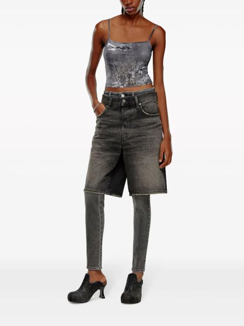 Diesel T-Halsy crop top - Grey