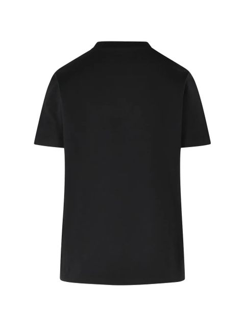 Moncler Embroidered tonal t-Shirt - Black - zdjęcie produktu nr 2