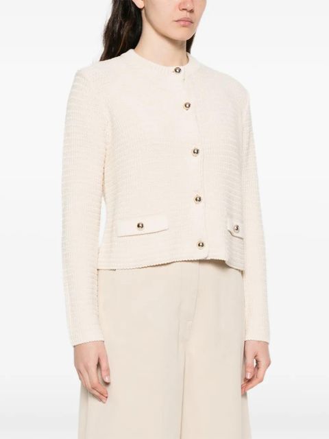 Weekend Max Mara front-pocket buttoned cardigan - Neutrals