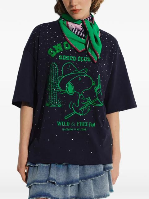Essentiel Antwerp x Peanuts Snoopy-print T-shirt - Blue