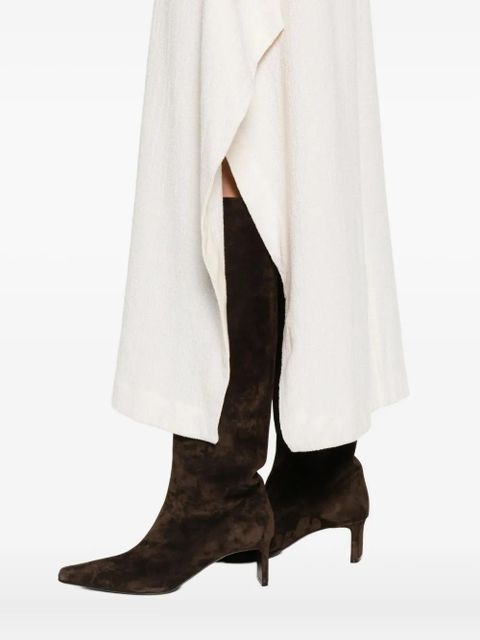 Nanushka draped-hem tank midi dress - Neutrals