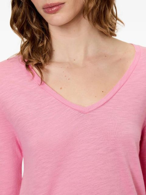 American Vintage Jacksonville V-neck T-shirt - Pink