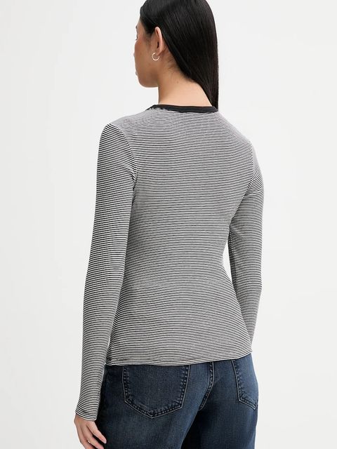 Tommy Jeans longsleeve damski kolor czarny DW0DW17387