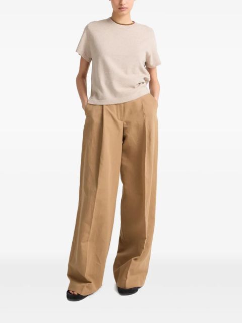 Yves Salomon fine-knit T-shirt - Neutrals - zdjęcie produktu nr 2