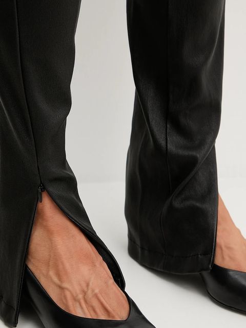 BOSS spodnie skórzane Simax