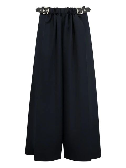LOEWE belted palazzo pants - Blue - zdjęcie produktu nr 1