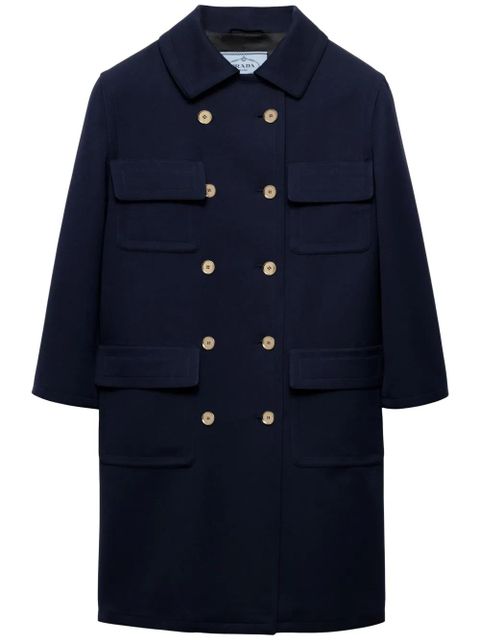 Prada double-breasted coat - Blue - zdjęcie produktu nr 1