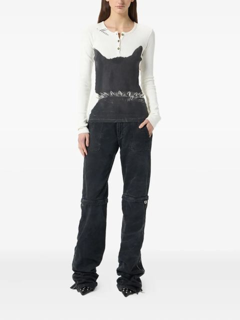 Blumarine printed jersey T-shirt - White - zdjęcie produktu nr 2