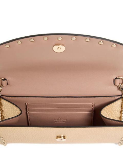 Valentino Garavani Rockstud studded leather wallet - Gold