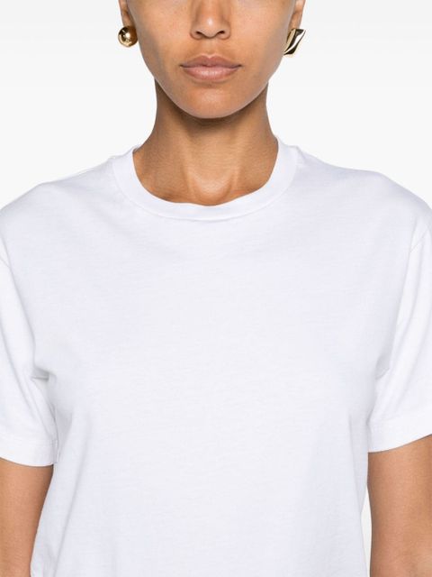 TOTEME crew-neck organic cotton T-shirt - White - zdjęcie produktu nr 2