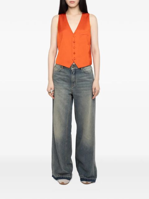 Zadig&Voltaire Emaus V-neck waistcoat - Orange - zdjęcie produktu nr 2