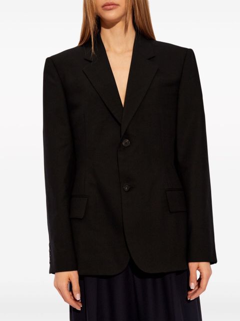 Balenciaga single-breasted wool blazer - Black