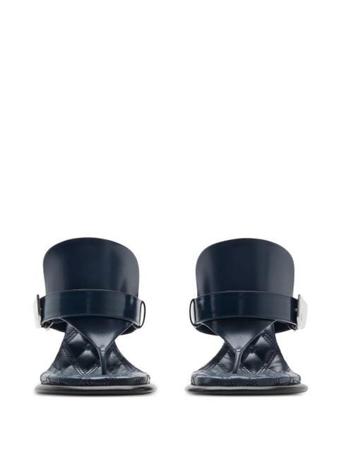 Burberry leather Bay sandals - Blue
