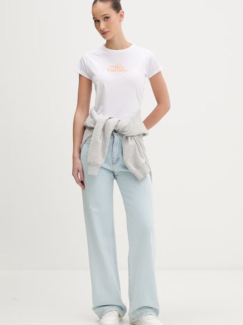 HUGO Blue t-shirt damski bawełniany Dichroma_B - zdjęcie produktu nr 1