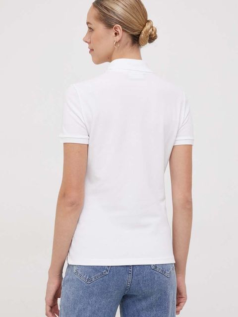 Lacoste polo damskie kolor biały PF5462