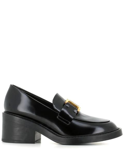 Chloé 60mm buckled leather loafers - Black - zdjęcie produktu nr 1