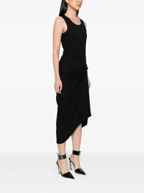 LOEWE asymmetric-hem dress - Black