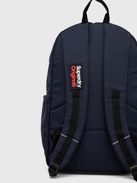 Superdry plecak damski kolor granatowy duży gładki