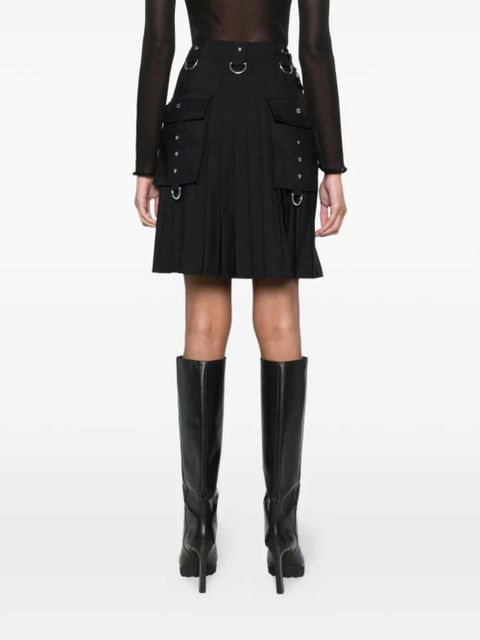 Givenchy D-ring-detail pleated mini skirt - Black - zdjęcie produktu nr 2