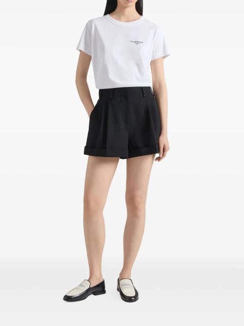 Givenchy pleated cuffed shorts - Black