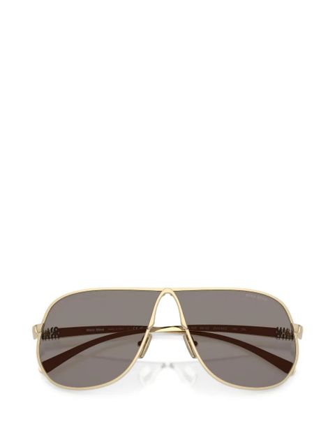 Miu Miu Eyewear pilot-frame sunglasses - Gold