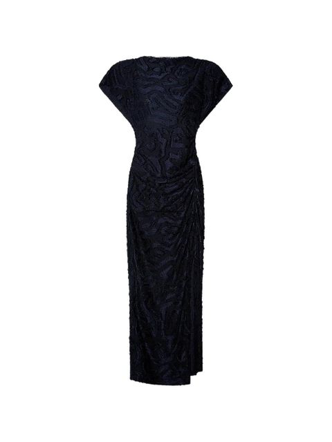 ISABEL MARANT Ladan geometric-jacquard midi dress - Blue - zdjęcie produktu nr 1