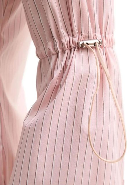 PINKO pinstriped tie-cuff shirt