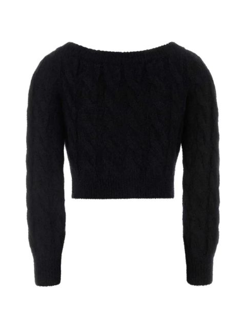 Alessandra Rich knitted cardigan - Black - zdjęcie produktu nr 2