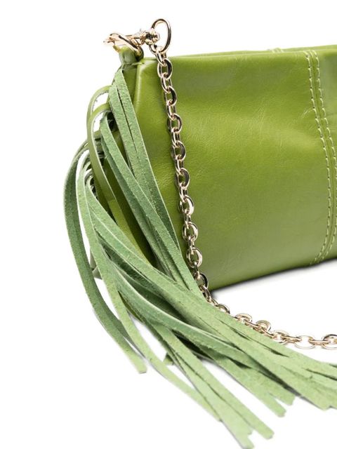 Maje Miss M fringed clutch bag - Green