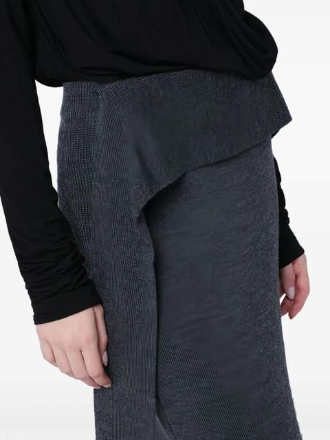ENTIRE STUDIOS ribbed-knit long skirt - Grey
