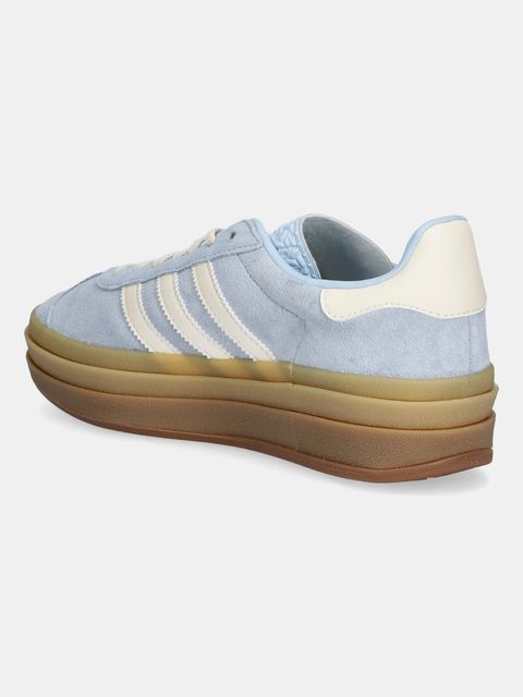 adidas Originals sneakersy zamszowe Gazelle Bold damskie kolor niebieski JQ7776