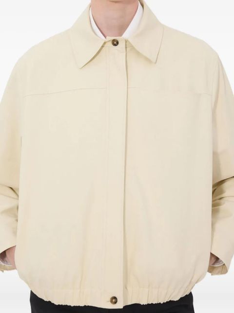 LouLou de Saison Drew elasticated waist cotton jacket - Neutrals