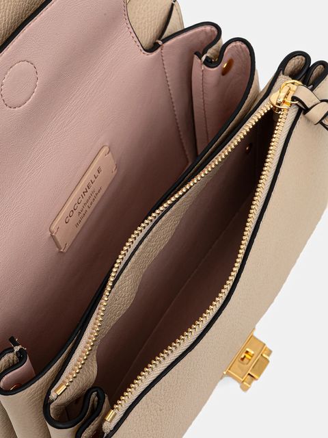 Coccinelle torebka skórzana kolor beżowy E1 MD5 12 07 01