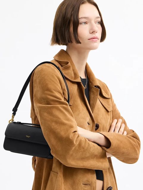 Coach torebka skórzana Elora kolor czarny CCY30