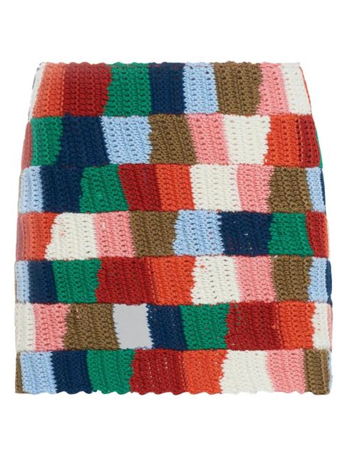 Marni colour-block knitted skirt - Red - zdjęcie produktu nr 1