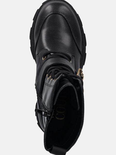 Versace Jeans Couture botki damskie kolor czarny na słupku 79VA3S86 71570 899