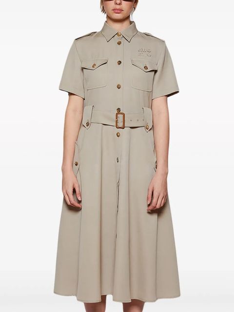 Miu Miu Abito gabardine dress - Neutrals